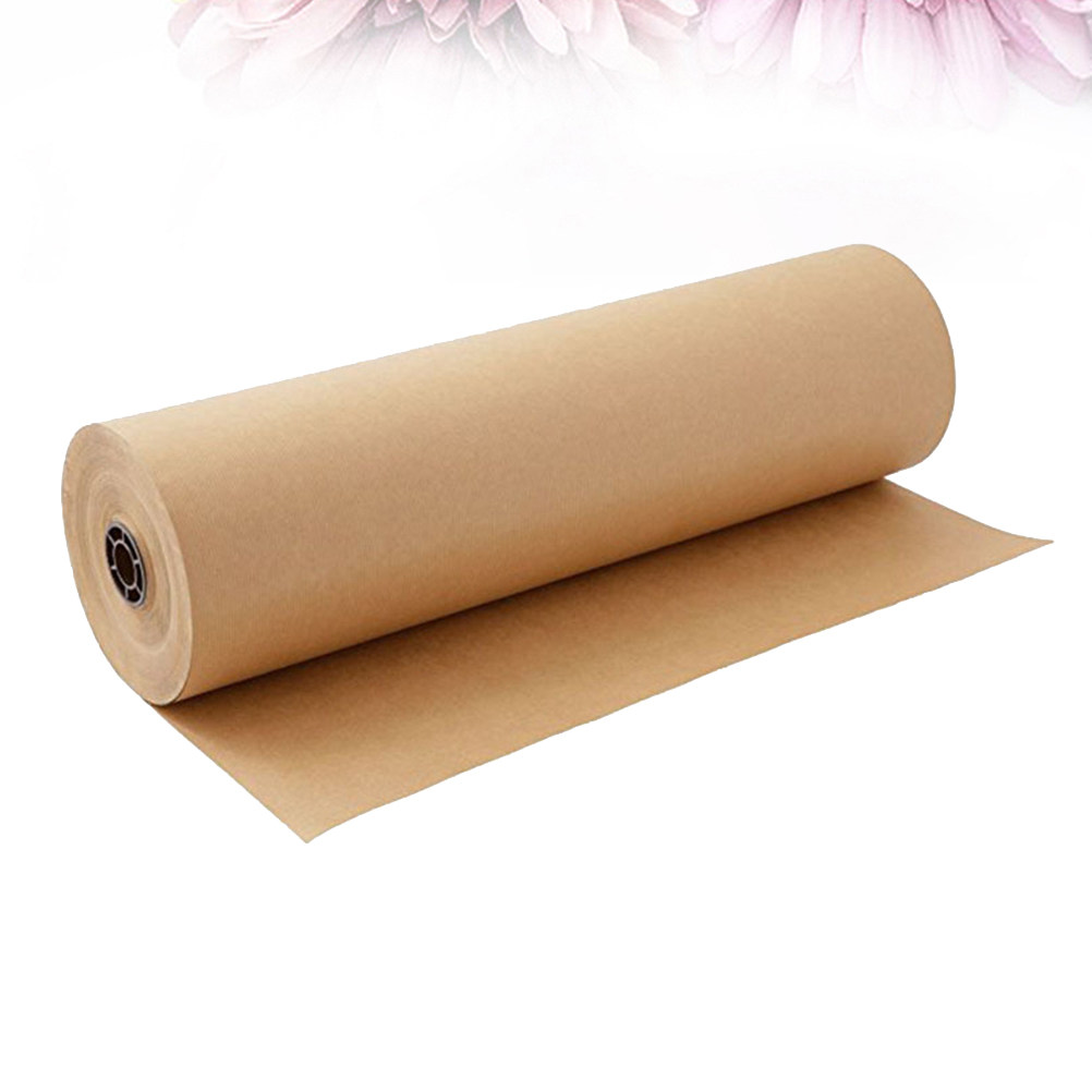 Gulungan Kertas Kraft Desain K - Flower Wrap Kraft ulasan dan harga