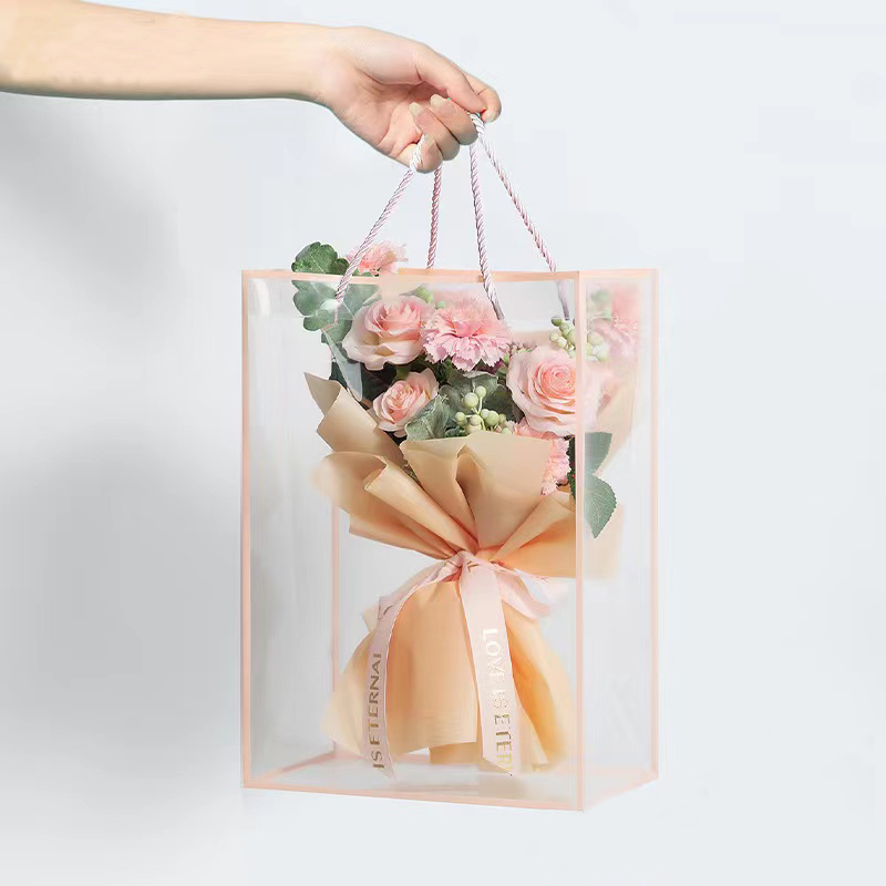 Transparent Tote Bag Flower Bo - Longs Florist Supply ulasan dan harga