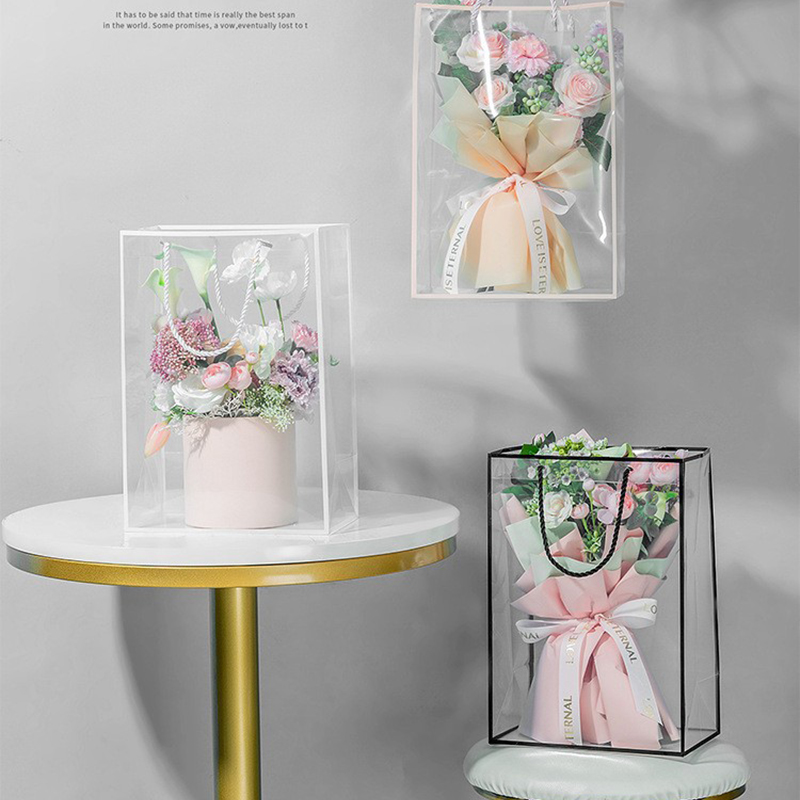 Transparent Tote Bag Flower Bo - Longs Florist Supply ulasan dan harga