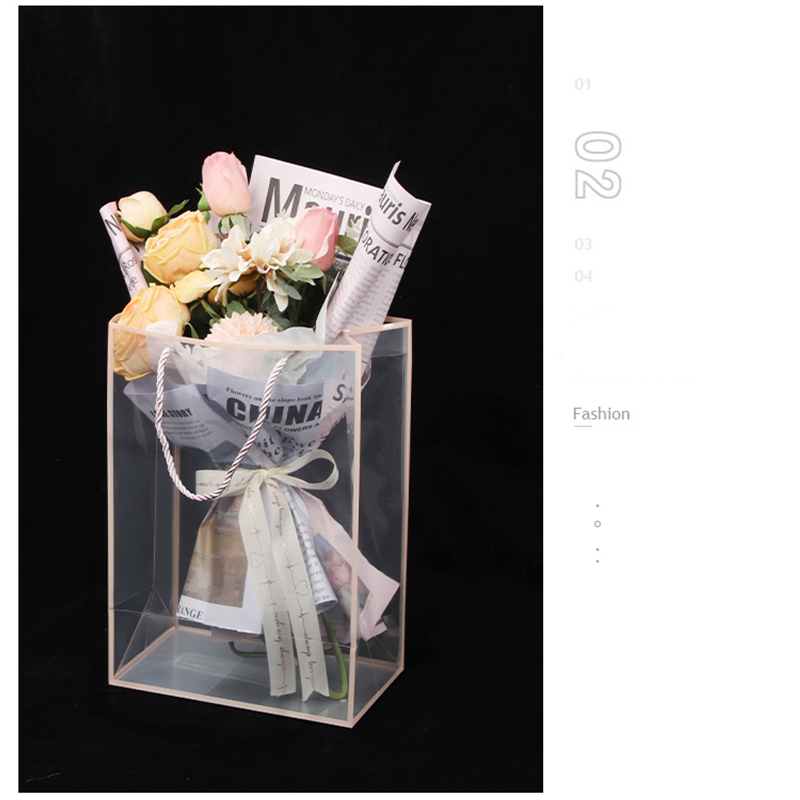 Transparent Tote Bag Flower Bo - Longs Florist Supply ulasan dan harga