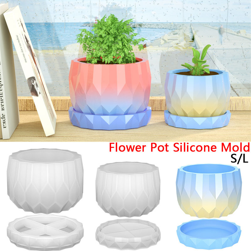 1 Set cetakan penanam silikon  - Florist Supply Vases ulasan dan harga